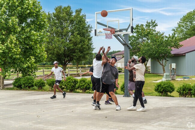 Many intense but friendly basketball games happen on the courts at Sports at the Beach.