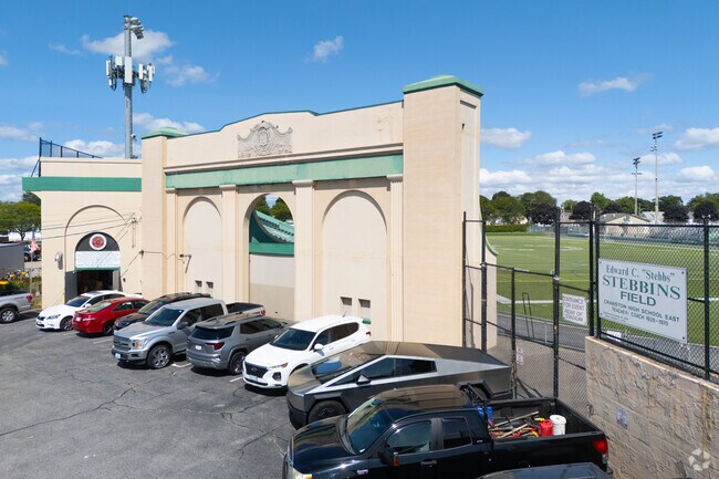 Stebbins Stadium hosts football games and school events near Arlington.