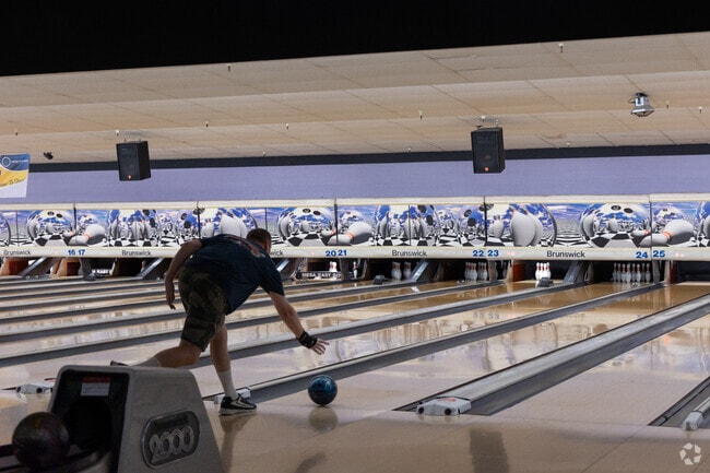 Mesa East Bowl is a kid-friendly bowling alley with a bar and food.