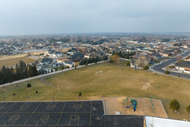 Soccer field at Highland Elementary located in the Highland neighborhood.