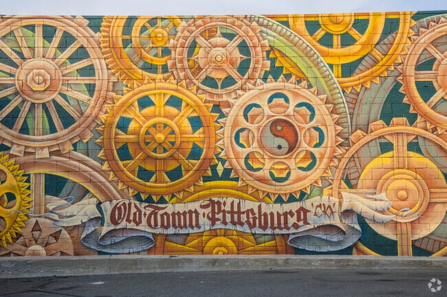 Downtown Pittsburg is full of beautiful murals and artwork.