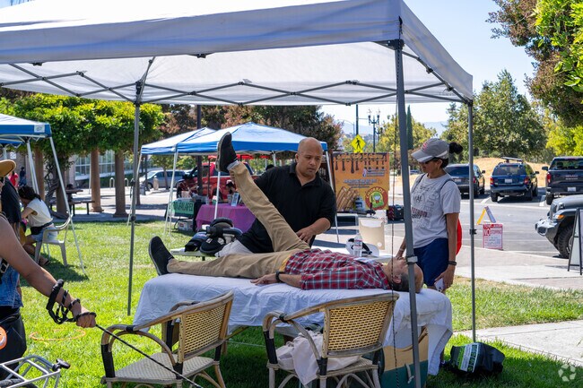 Enjoy free chair massages, Zumba classes, and more at the Wellness Fiesta in Evergreen.