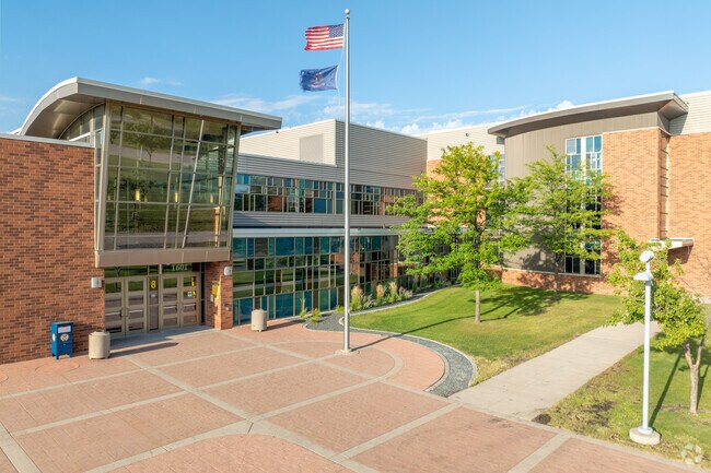 Eielson Middle School near Brunsdale was built in 2006 and has great modern facilities.