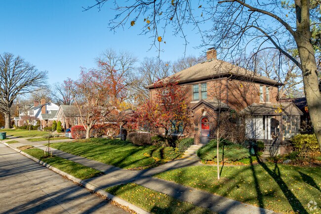 Historic foursquare homes sit alongside brick ranches and cozy capes throughout Morley.