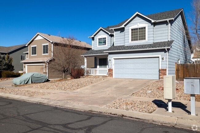 Two-story homes are common in Gateway Park, Colorado Springs.