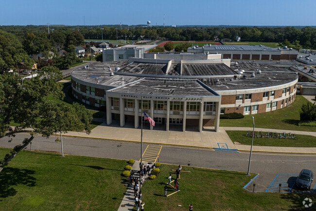 The main entrance greets everyone on a daily basis.