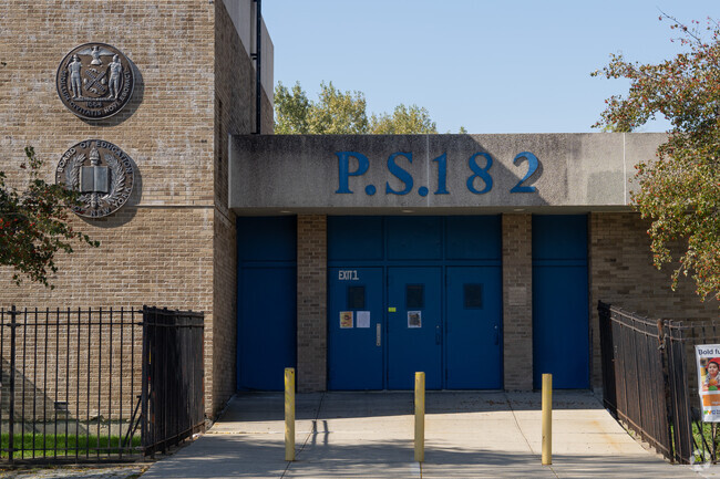 P.S. 182 is at 601 Stickball Blvd in the Bronx.