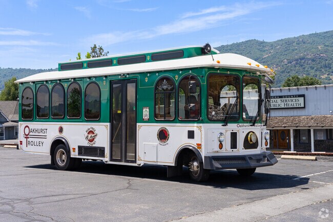 The Oakhurst Trolley is a popular attraction to weekend visitors.