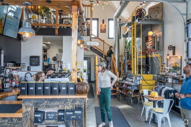 The best coffee and atmosphere are found at Coffee at the Crossing in Pleasant Acres.