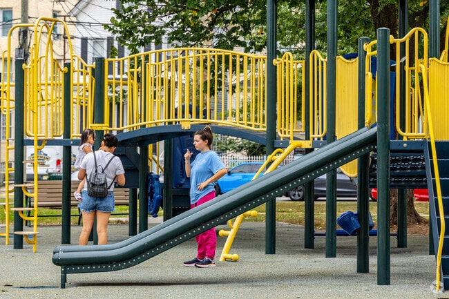 Let the kids run free at the playground in Jackson Park.