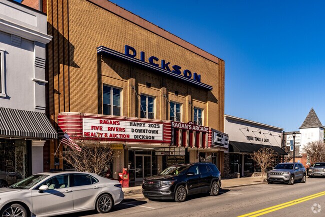 The Dickson Theater opened in 1951 but is now home to several local businesses.