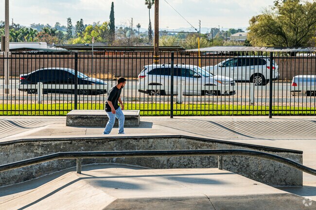 Jurupa Valley Skate Park is next door to Agate Park in Glen Avon.