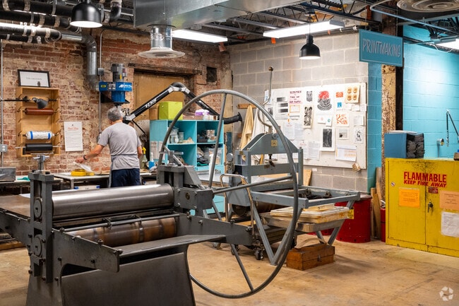 Pyramid Atlantic Arts Center in Hyattsville offers print making classes.