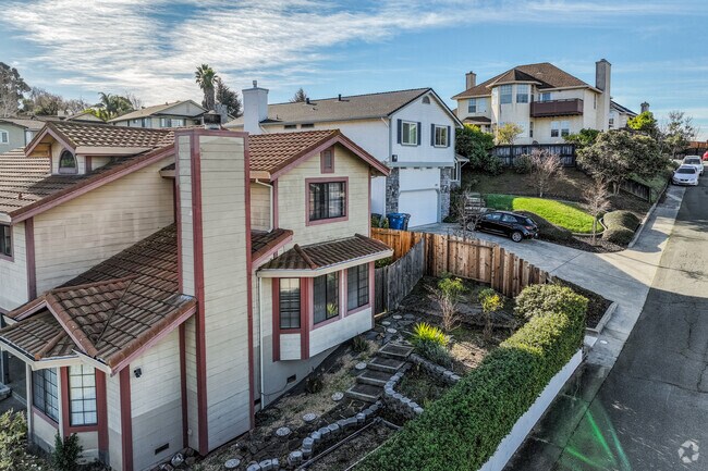 It's common to find homes on steep slopes in Sky View.
