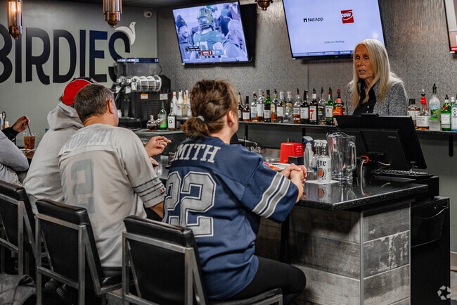 Meet friends for a cold beer at Birdies Bar & Grill in Canterbury Green near Fort Wayne.