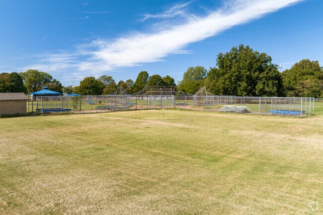 Enjoy a baseball game with your friends at Dawson's Patrick Park.