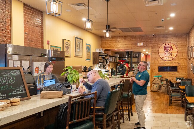 Stop by Lakota Coffee Company for breakfast and get to know other residents of Meadows.