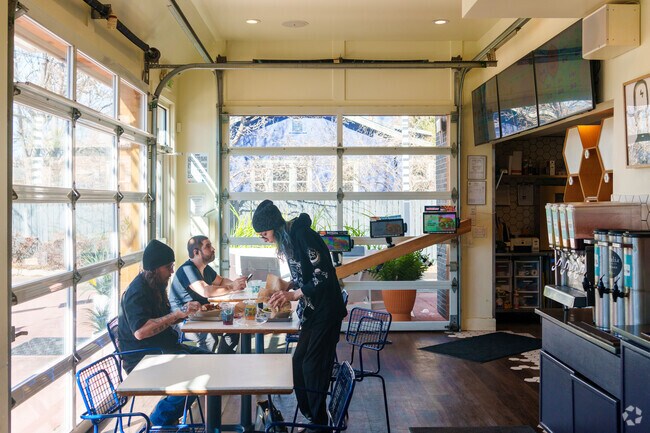 The interior space at Birdcall is small, but most prefer the outdoor patio anyway.