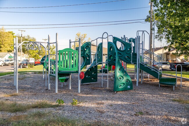 Kids can run around at the playground at Downtown Optimist Park in Ridgeway.