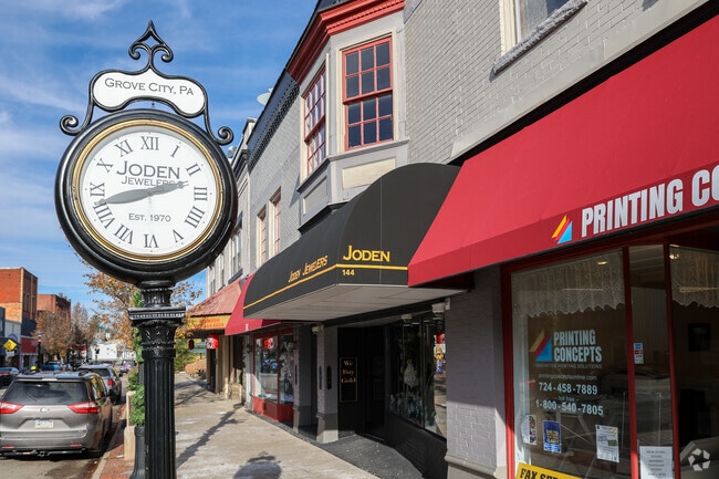 You may lose track of time on Broad Street, in Grove City.
