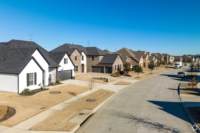 Little Elm features newer single-family homes with spacious layouts and modern finishes.