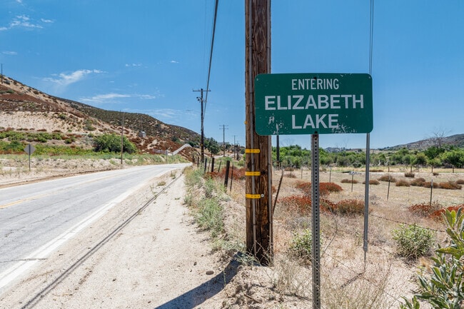 The Elizabeth Lake greets you while entering the neighborhood.