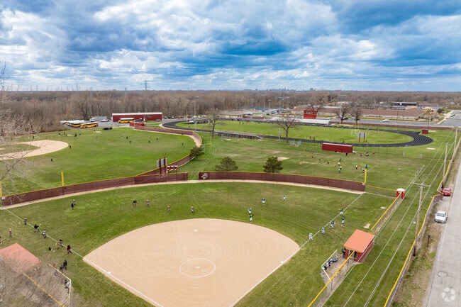 River Forest Jr-Sr Public High School baseball diamonds.