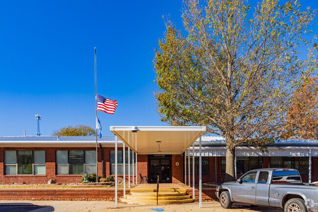 Here is the main entrance of Katherine I. Daily Elementary School