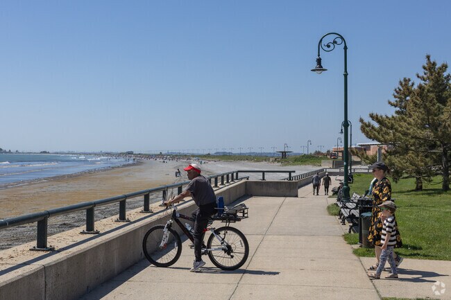Lynn Beach is a quick bike ride away from Downtown Lynn and is a busy spot in the summer.