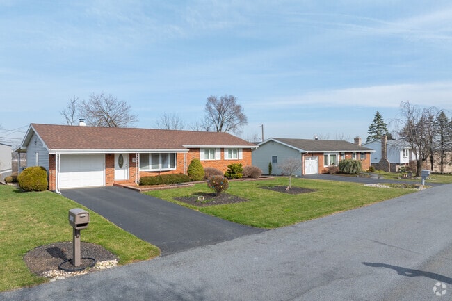 Ranch-style homes from the 1960s offer affordable housing in Lower Macungie West.