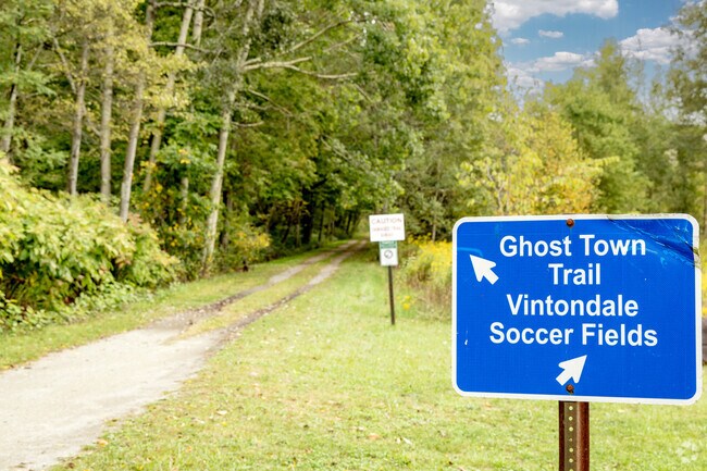 The Ghost Town Trail is a 49-mile walking trail near Barr, PA.