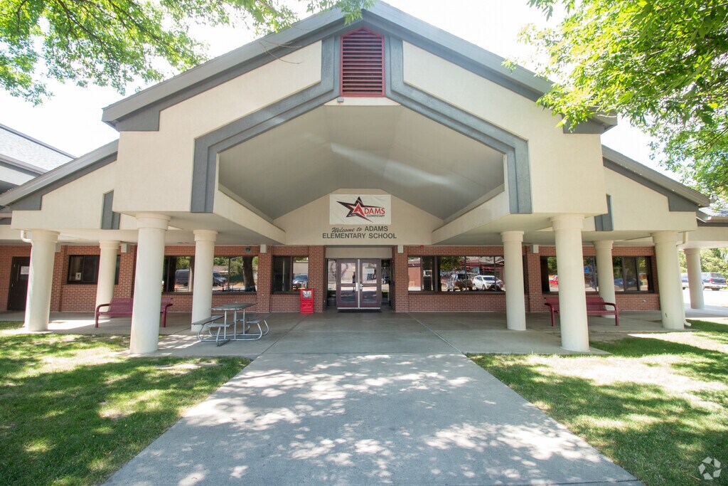 The entry way at Adams Elementary School.