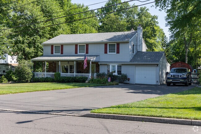 Some houses in Feasterville have wide driveways for plenty of parking.