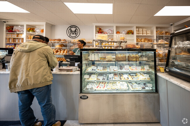 A great selection of pastries in Mato's Bakery in Pawtucket.