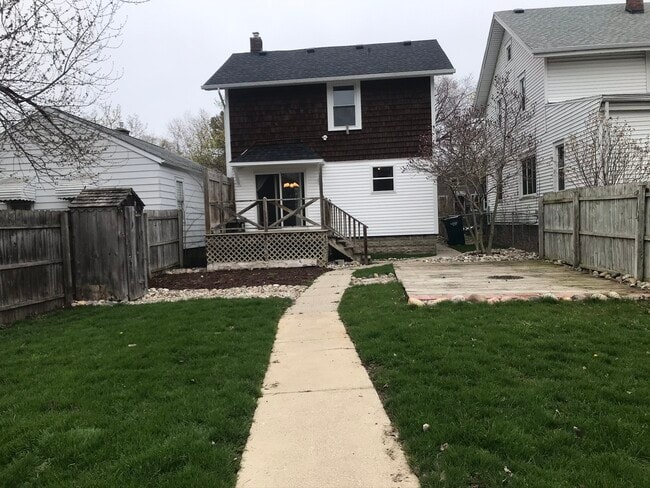 Rear view from parking area