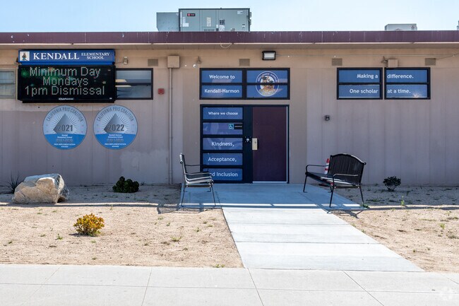 Kendall Elementary School Entrance in San Bernardino, CA.
