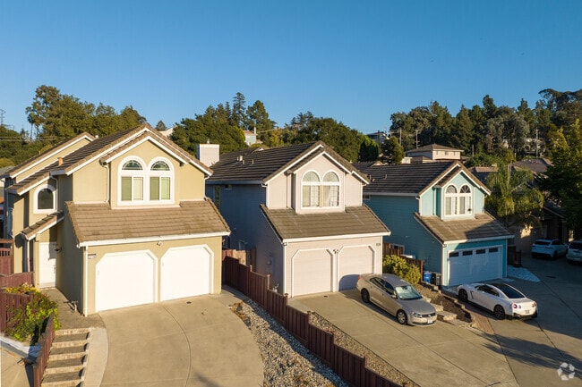 Row of Mediterranean homes in the Upper B Street.