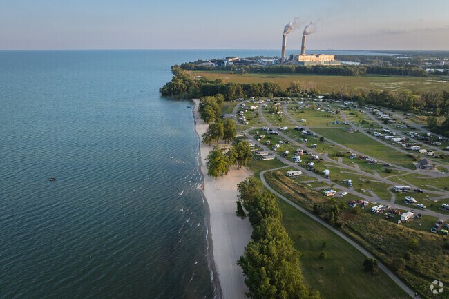 Sterling State Park welcomes water lovers to camp along the shores of Lake Erie in Monroe.