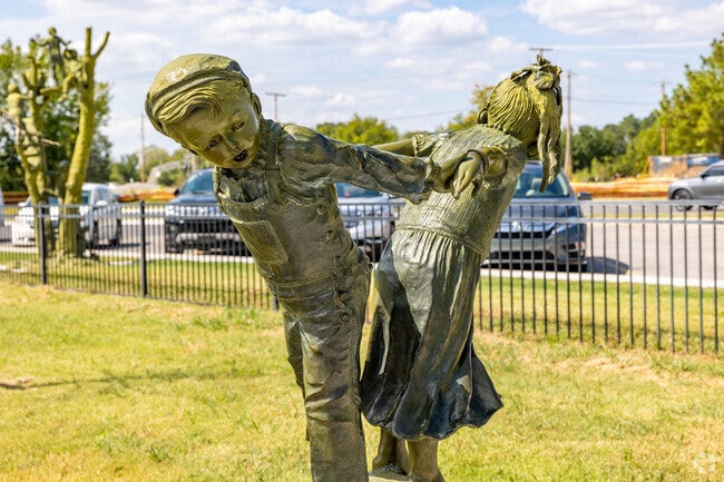 Owasso displays a heartwarming tribute to children at play.