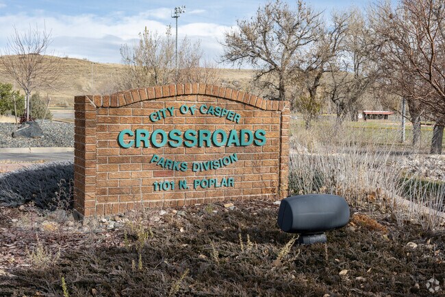 Locals can enjoy the outdoors at Crossroads Park.