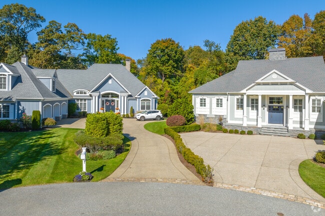 A group of contemporary homes on Harbour Terrace in Potowomut.
