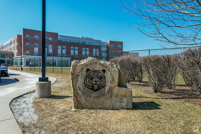 Newton High School is just a few minutes outside the Nonantum neightborhood of Newton.
