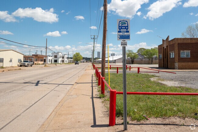 Tulsa Transit stop connects Zeigler residents to downtown attractions.