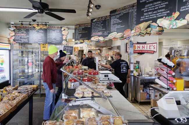 Ronnie's Bagels serves fresh bagels and sandwiches.