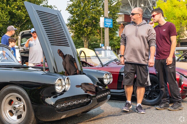 Downtown Redmond hosts Exotics at Redmond, a weekly car show.
