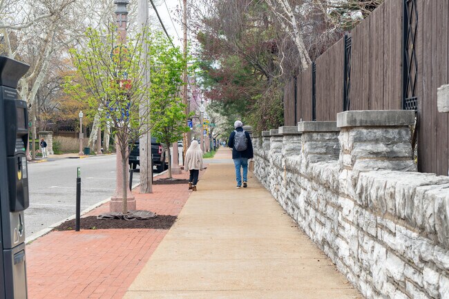 Enjoy the tree lined walking streets near Hanley Hills.