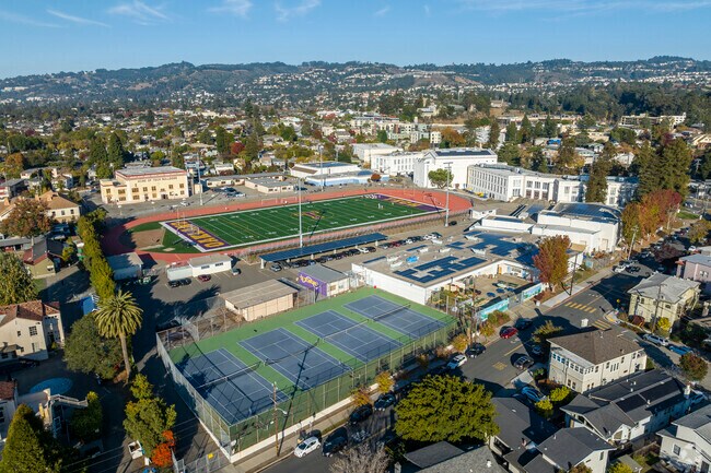 The Oakland Technical High School serves teenagers in grades 9-12.