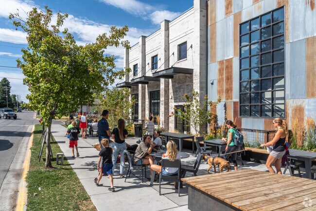 Wild Crumb bakery is a popular hangout spot for Northeast residents on a nice day.