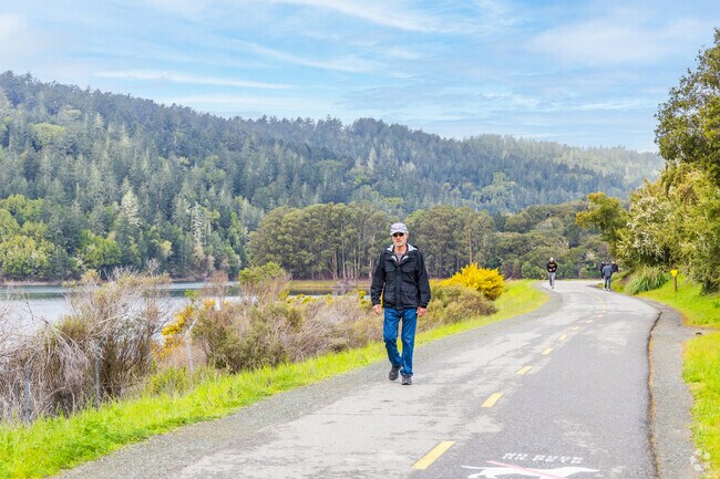 Crystal Springs Park on the edge of Skyfarm is a great place to exercise and find nature.
