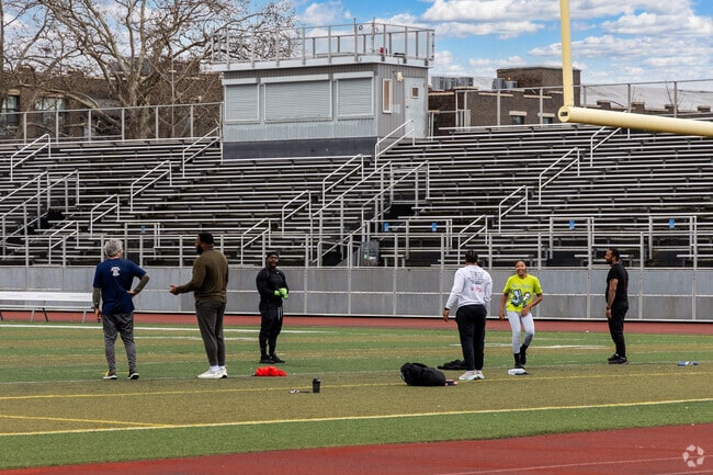 Residents in Nicetown come to Marcus Foster Memorial Stadium and work out.